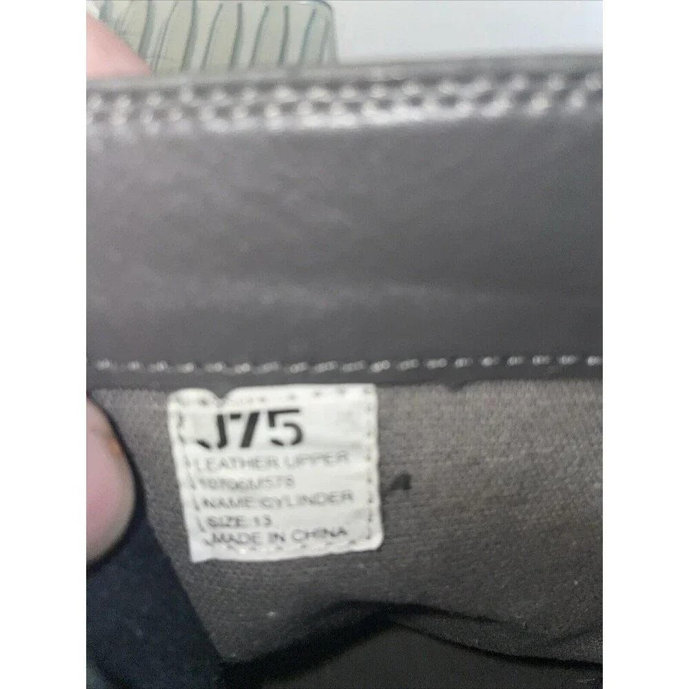 J 75 By Jump Men’s Ankle Boots Sz 13 M Gray Leather Grunge Streetwear Going Out